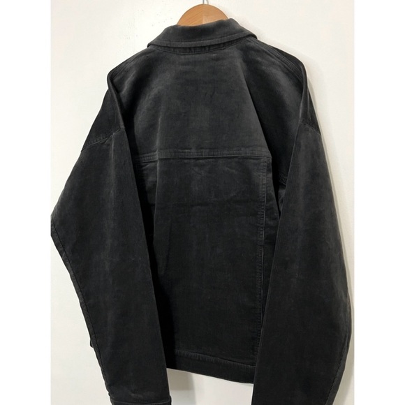 Eileen Fisher Velvet Classic Corduroy Collar Jacket in Black Size XS - Picture 5 of 7